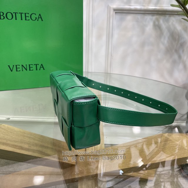 Bottega veneta高端女包 KF0023 寶緹嘉爆款賽車綠CASSETTE腰包 BV經典款四格腰包/胸包/斜挎包/單肩包  gxz1395